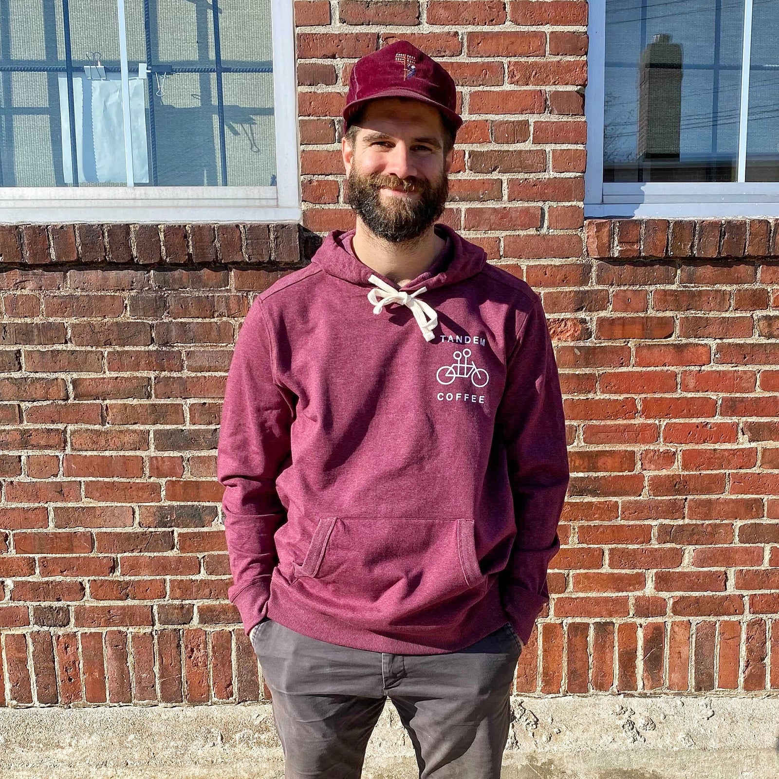 Maroon Recycled Pullover Hoodie