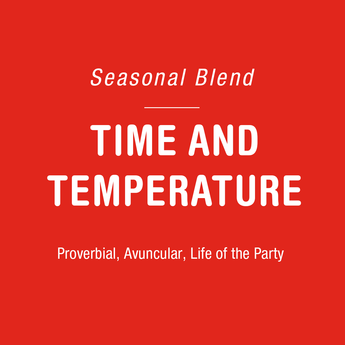 Time and Temperature Instant