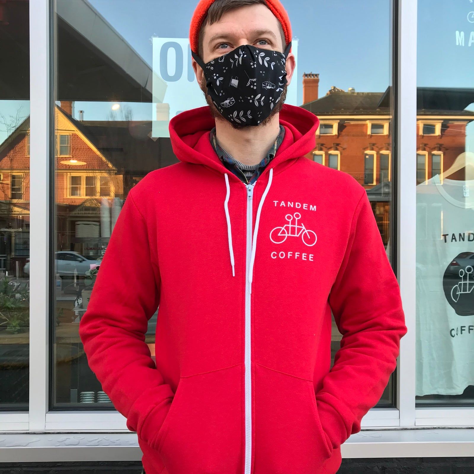 Red Zip-Up Hoodie